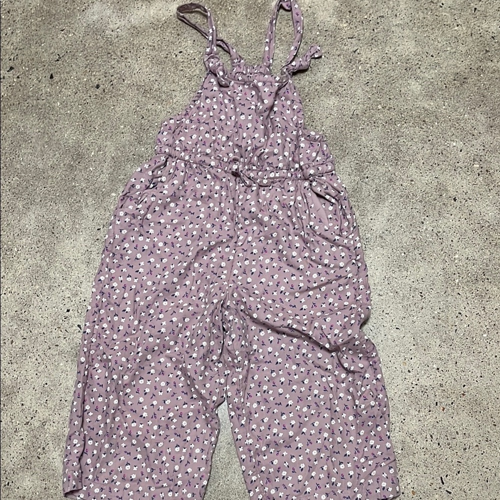 Purple Floral Jumpsuit